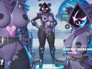 Fortnite Nude Game Play - Raven Team Leader Nude Mod [Part 02][18+] Adult Porn Gamming Video