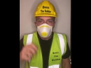 Preview 3 of Master No1Boss the Builder gives SPH JOI Instructions Tiny Small little Penis Humiliation Jerk off