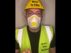 Master No1Boss the Builder gives SPH JOI Instructions Tiny Small little Penis Humiliation Jerk off