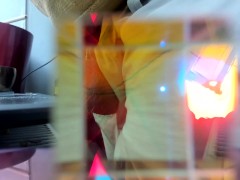 playing with light crystal cube