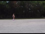 Preview 1 of FUCKED THIS THICK EBONY ROLLER SKATING IN THE PARK!!