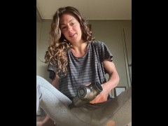 Brunette massage gun on TikTok live - Screenshot 6 of 16 - Massage