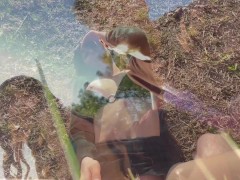 Beautiful Witch Lures Hot Stranger To The Forest For Sneaky Public Sex (POV)