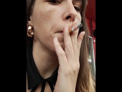 Naughty Schoolgirl Smoker