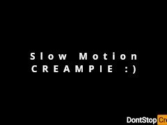 She Uses HER MOUTH to EXTRACT HIS CUM in the bathroom - Post Orgasm Suck Off!