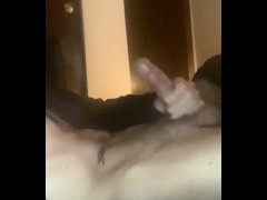 Ripped abs and tattoo fuckboy teases his cock