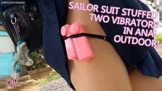 Ha45 The Remote Control Was Stuffed In Her Thigh Socks And The Sailor Suit Had Two Vibrators Stuffed In Her Ankle