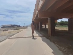 In public I play with my pussy I like to masturbate with the dildo