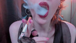 BBW Latex Whore - Smoking, Dildo Fucking, Squirting, Cumming. Just Another Lazy Sunday