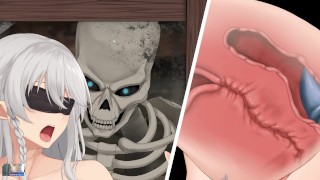 ED2 - Elfo con los ojos vendados follado por un esqueleto bdsm hentai