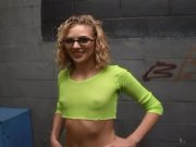 Preview 2 of The blonde Brianna Love gets fucked eagerly in an alley