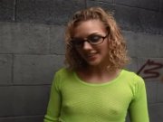 Preview 3 of The blonde Brianna Love gets fucked eagerly in an alley