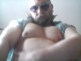 Muscle Bear Showing Off