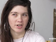 Ersties - Julia W Inserts a Butt Plug Before She Fingers Herself