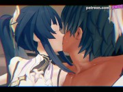 Preview 2 of Honkai Impact - Kiana And Mei In Gangbang And A Lot Of Sexual Bitch!
