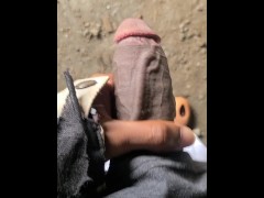 Solo Sensations ❤️  | SOLO EBONY MALE PUBLIC CONSTRUCTION SITE MASTURBATION (HD)
