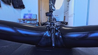 Rubber dolls with cute moaning girls and interlocking vibrators for hypnotic masturbation💕