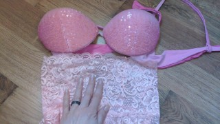 Let's try on these bra and panties my OF