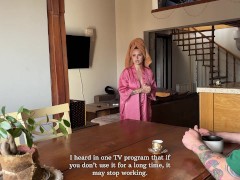 Озабоченная мачеха подарила куклу Tantaly и дала в анал чтобы сравнить их дырочки 1/16