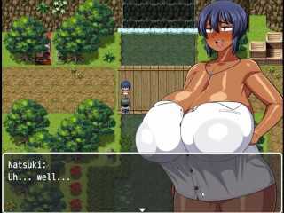 Tanned Girl Natsuki [ HENTAI Game ] Ep.2 Pervy Carpenter wants to Massage this Massive Boobs !