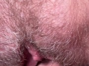 Preview 5 of HAIRY Pussy Fuck and CUMSHOT. ULTRA CLOSE-UP!