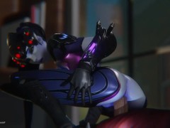 Widowmaker is enjoying a juicy one! [Overwatch] (darkholestuff) - Screenshot 4 of 16 - Anal
