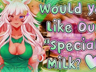 Being Served by a Sexy Starbucks Neko Waitress [huge Tip] ["special Milk] {F4M Lewd ASMR}