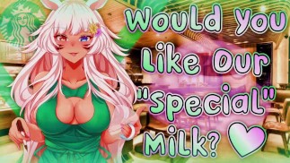 Von einer sexy Starbucks Neko Kellnerin bedient werden [Riesiges Trinkgeld] ["Spezialmilch] {F4M Lewd ASMR}