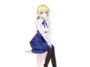 Preview 1 of Saber expects perfect obedience from her pet Hentai femdom CEI