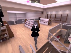 Exhibitionist Seleka almost gets caught in a shop