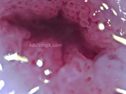 Preview 1 of Cervix Throbbing, Dilated, Heartbeat, Extreme Close-up, Stunning, ASMR