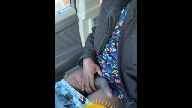 Riding around town wit the cock out