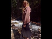 Preview 4 of outdoorsy babe flashes you her ass