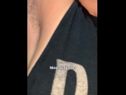 Preview 1 of Stinky Hairy Armpit After Workout! Sweaty Armpit at Gym. Hot Stinky Girl.