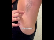 Preview 6 of Stinky Hairy Armpit After Workout! Sweaty Armpit at Gym. Hot Stinky Girl.