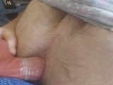 Thrusting dildo anal with ass to mouth