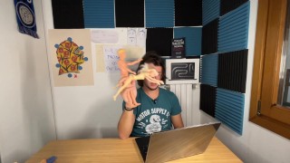YOUNG ITALIAN GUY REACTS TO PORNSTAR anal