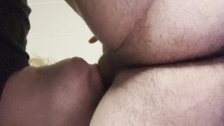 UNDERVIEW of me sucking Daddys cock!