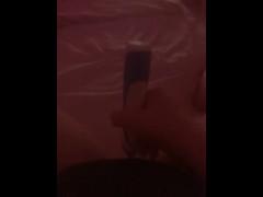 Loud Female Moaning Orgasm While Playing With Toothbrush Vibrator