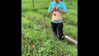 Thumbnail Flashing my boss as soon as his wife leaves the farm after he’s been staring at me all morning