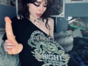 Petite Emo Viakitty Plays with Big Toy - Pornhub.com