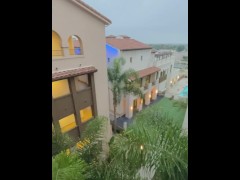 Streaking Naked in Public at my apartments on my way to work! Caught in 4K!