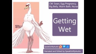 HBP-大きな妊娠中のママと一緒にお風呂に入るSwan