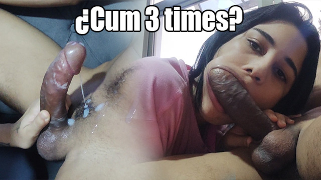 Ela é viciada! Um boquete, uma punheta e 3 gozadas enormes, você consegue?