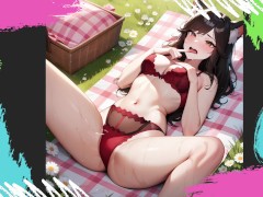 Picnic with your brunette catgirl