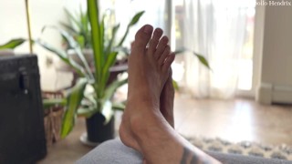 Relaxing With My Feet Up