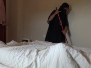 Preview 1 of This Muslim woman is SHOCKED !!! I take out my big black cock for my arab maid.