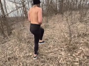 Preview 2 of Stripping Naked and Getting Fucked in the Forest