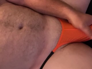 Daddy Bear Teases and Plays with his Hard Cock