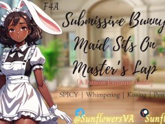 F4A [SPICY] Submissive Bunny Maid Sits On Master’s Lap